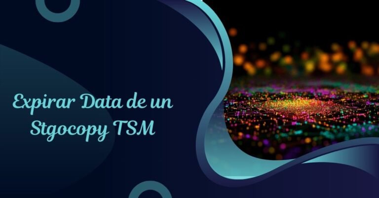 expirar data de un stgocopy tsm